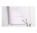 Carnet d'ordres 21x13,5cm 50 feuillets double autocopiant Billingue