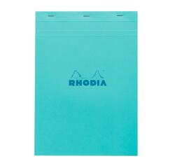Bloc agrafé Rhodia Couleurs Azur N°18 A4 21x29,7 cm - Azur