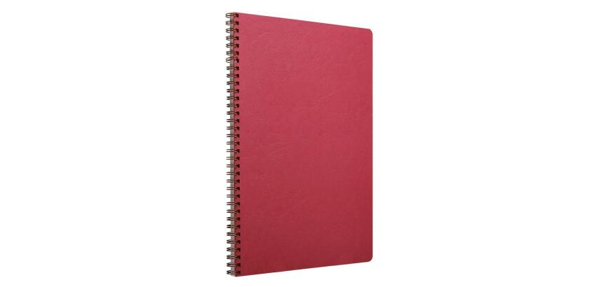 Cahier reliure intégrale Age Bag A4 100 pages petits carreaux - Rouge