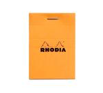 Bloc agrafé Rhodia N°10 5,2x7,5 cm 80 feuillets petits carreaux 5x5 80g - Orange