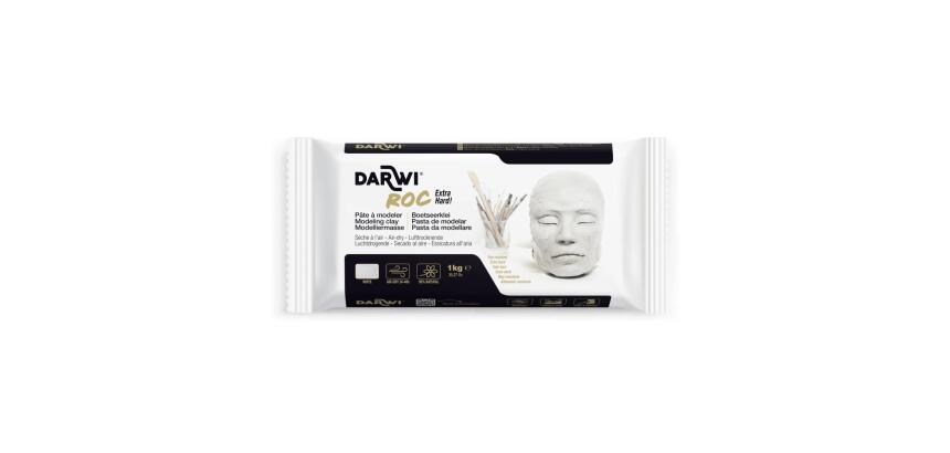 DARWI Pain de 1 kg de pâte auto-durcissante ROC - Blanc