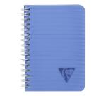 Carnet reliure intégrale Linicolor FRESH 9,5x14cm 100 pages ligné couverture plastique polypropyène rainuré Couleur aléatoire - Assortis