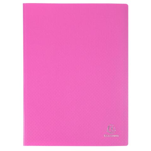 Carpetas de fundas Polipropileno Opak semi-rígido 5/10º - (Vistas: 100 Fundas: 50) - 24x32 cm para A4 - Rosa