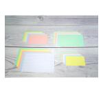 Fichas de cartulina bristol 205 g/m2 - Rayado - 148x210 mm - Verde