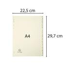 Separadores Separadores con pestañas impresas cartulina crema 155grs - Marfil - Marfil