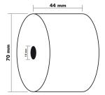 Bobines caisses Exacompta 42150E - l 44 mm x L 60 m, Ø 70 mm - 1 pli(s) - paquet de 10