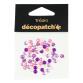 Sachet 60 cabochons 0,5cm - rose/violet - Rose