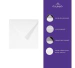 25 enveloppes 140x140mm Vergé de France doublées gommées