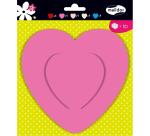 FORMES A DECORER, Sachet de 20 formes 130g/m2 au format 17x16,5cm - Coeurs - Assortiment
