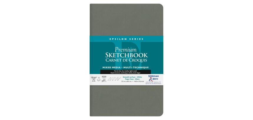 Epsilon Series carnet souple 46F 21,6x14cm 150g - Blanc