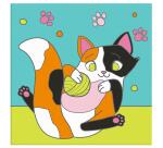 Graffy Paint, Chat 20x20 cm - Multicolore