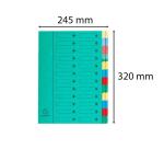 Clasificador Exacompta Harmonika ventanas impresas sin gomas Nature Future cartulina lustrada 24 compartimentos - Verde