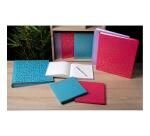 Gästebuch 140 Seiten gold, 21x19cm, Plum' Grün