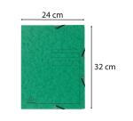 Sammelmappe mit Gummizug und 3 Klappen, Colorspan-Karton 355g, A4