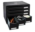 STORE-BOX MAXI 6 drawers ECOBlack glossy - Glossy black