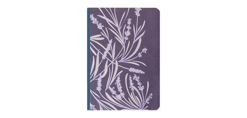 Jardin des Sens, Carnet brochure souple A6 10,5x14,8 cm, 144 pages, ligné, dos toilé, ass.