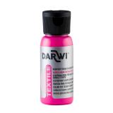 DARWI Flacon de 50 ml de Peinture Textile Fluorescente - Rose fluo