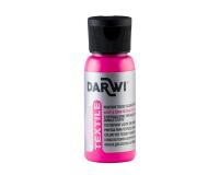 DARWI Flacon de 50 ml de Peinture Textile Fluorescente - Rose fluo