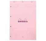 Rhodia bloc agrafé COULEURS N°20 Seyès 80 feuillets microperforés et perforés 4 trous, couvertures assorties - Assortis