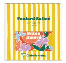 Dolce Amore, Foulard satiné 70 x 70 cm