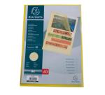 Sachet 10 pochettes coin polypropylène grainé 12/100e - A4