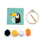 Punch Needle, Toucan - Bleu