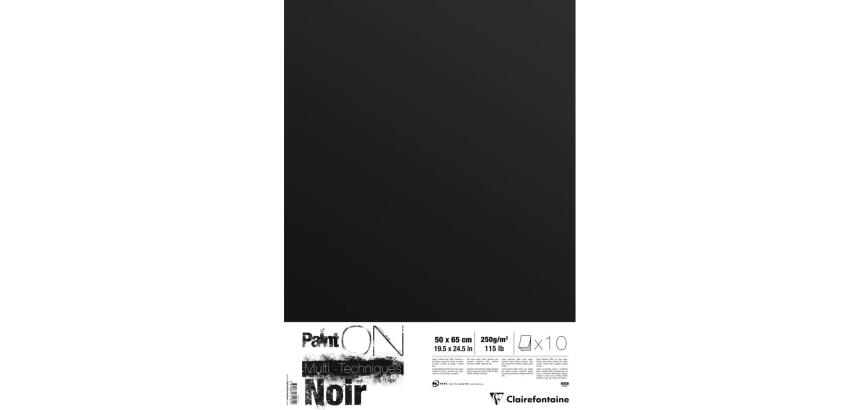 Paint'ON Noir paquet 10F 50x65cm 250g - Noir