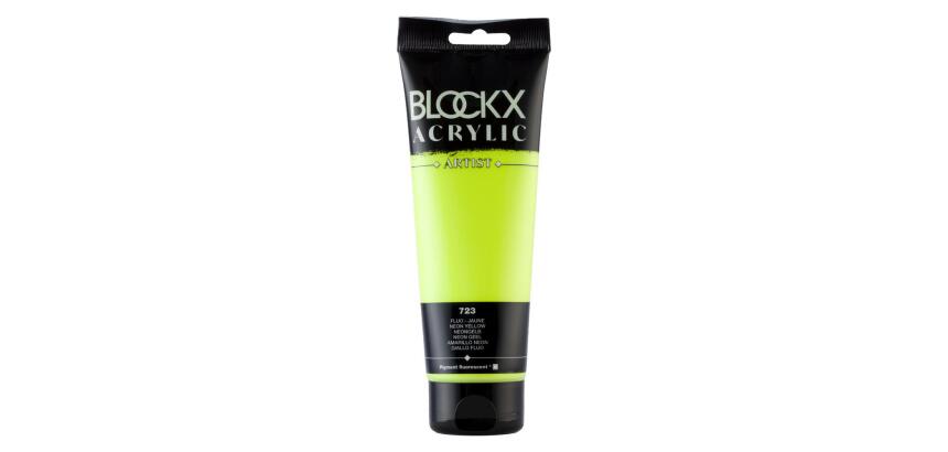 Peinture acrylique fine tube 250ml - Jaune fluo