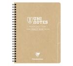 Project book Uninotes carnet recyclé reliure intégrale A5+ 160 pages détachables petits carreaux + 3 intercalaires - Assortis