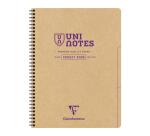 Project book Uninotes carnet recyclé reliure intégrale A4+ 160 pages détachables perforé 4 trous ligné + 3 intercalaires - Assortis