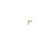 Petite lettre kraft r 8,5cm - Kraft