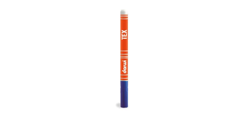 DARWI Marqueur Peinture Textile Pointe Conique Fine 1mm - Bleu foncé