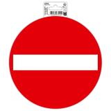 Panneau PVC adhésif antidérapant Sens interdit 20 cm - Rouge