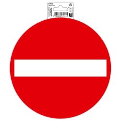 Adhesive vinyl pictogram Direction prohibited 20 cm - Red