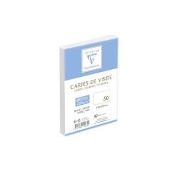 Paquet de 50 Cartes de visite 110x155mm- Bristol 220g/m2 - Blanc