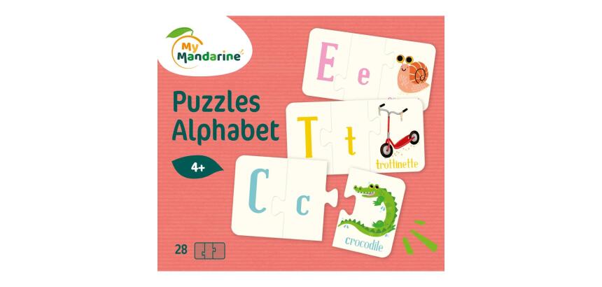 Alphabet, Puzzles alphabet - Multicolore