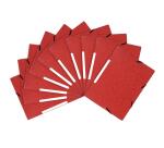 Sammelmappe mit Gummizug und 3 Klappen, Recyclingkarton marmoriert 355g/m2, A4