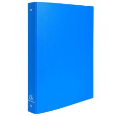 Carpeta Exacompta forrada polipropileno 4 anillas 30mm - A4 - Azul claro