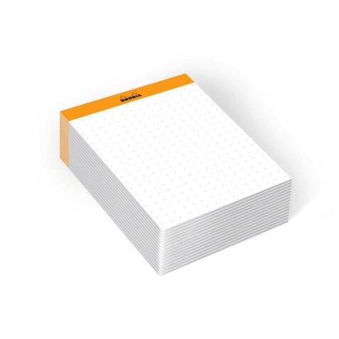 Rhodia bloc Memo N°13 dot 240 feuillets - filmé individuellement - Blanc