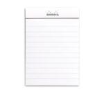 Bloc agrafé Rhodia N°11 7,4x10,5 cm 80 feuillets ligné 80g - Blanc