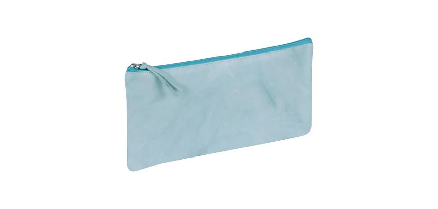 TIE&DYE Trousse plate 22 x 11 cm, bleu ciel - Bleu ciel