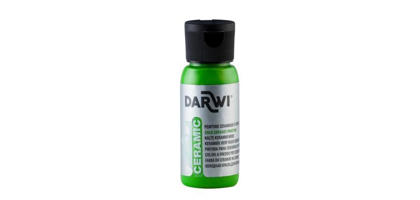 DARWI Flacon de 50 ml de Peinture sur Céramique à Froid - Vert prairie