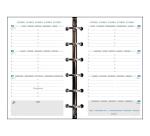 Organiseur Exatime 14 Floralie 11 x 14.5 cm Semainier Septembre 2025 à Décembre 2026 -16 Mois - Fuchsia