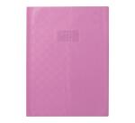 Protège-cahiers grain madras avec rabats marque-pages PVC 22/100ème 24x32 cm