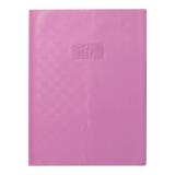 Protège-cahiers grain madras avec rabats marque-pages PVC 22/100ème 24x32 cm