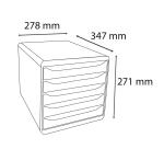 Module de classement Big Box Plus 5 tiroirs Iderama