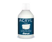 Darwi Flacon de 250 ml de Peinture Acrylique Universelle Opaque - Blanc