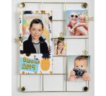 Tableau photos métallique doré - Format 21,7x28,1cm - Or