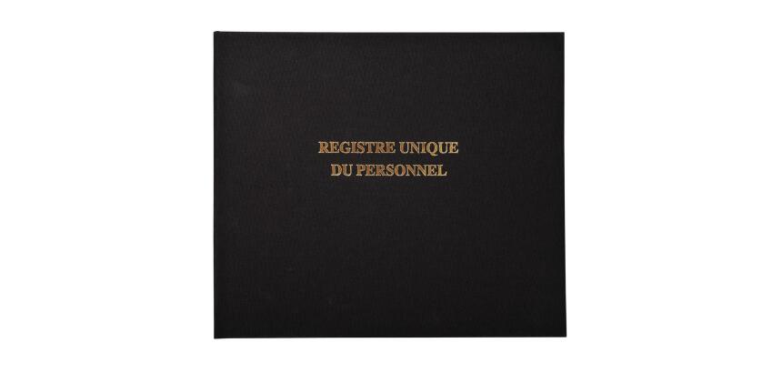 Registre 27x32cm - Registre unique du personnel (salariés et stagiaires) - 100 pages