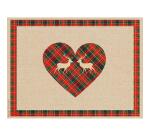 Barquette de 400 sets de table papier gaufré recyclé 80g/m2, Montagne Lin - Format 30x40cm - Montagne Lin